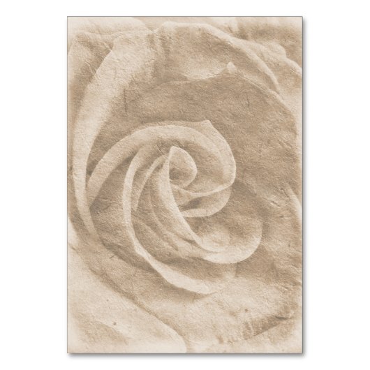 Elegante Classic Bloemen Rustieke Trouwtafel Nº 1 Kaart (Achterkant)