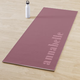 Elegante Classic Dusty Roos Minimal gepersonalisee Yogamat
