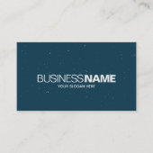 Elegante Classic Eenvoudig Donkerblauw Sparkle Gli Visitekaartje (Voorkant)