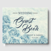Elegante Classic Floral Rustic Wedding Guest Book  Gastenboek (Voorkant)
