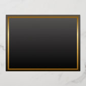 Elegante Classic Gold Script Wedding RSVP Kaart (Achterkant)