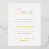 Elegante Classic Wedding Enclosure Kaart (Voorkant)