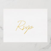 Elegante Classic Wedding RSVP Kaart (Voorkant)