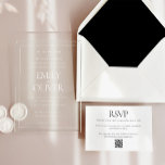 Elegante Classic Witte Lijst Witte Overlay Wedding Acryl Uitnodigingen<br><div class="desc">Elegante Classic Wit Lijst Witte Overlay Huwelijk Acryl Uitnodigingen Duidelijke Huwelijksuitnodigingen</div>