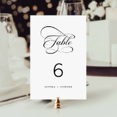 Elegante Classy Calligraphy Wedding Kaart