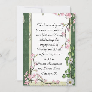 Elegante Classy ChiChi Floral bruiloft Verloving Kaart
