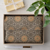 Elegante Classy Geometrisch Patroon Abstracte Bloe Tissuepapier (Geschenk)
