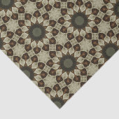 Elegante Classy Geometrisch Patroon Abstracte Bloe Tissuepapier (Detail)