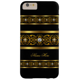 Elegante Classy Gold Black Diamond iPhone 16 Hoesje