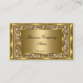 Elegante Classy Gold Lijst Faux Glitter Visitekaartje (Voorkant)