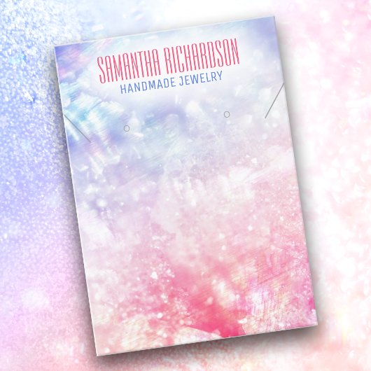 Elegante Classy Holografische Sieraden Houder Disp Visitekaartje