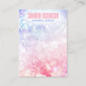 Elegante Classy Holografische Sieraden Houder Disp Visitekaartje (Voorkant)