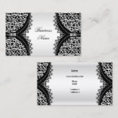 Elegante Classy Koe Animal Black White Rits Visitekaartje (Voorkant / Achterkant)