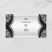 Elegante Classy Koe Animal Black White Rits Visitekaartje (Achterkant)