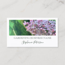 Elegante Classy Lila Custom Foto Groene Tuinman