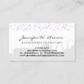 Elegante Classy Mode consultant Tassen Visitekaartje (Achterkant)