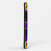 Elegante Classy Paarse Gouden Damask Jewel Case-Mate iPhone Case (Achterkant/rechts)