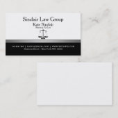Elegante Classy Professionele Advocaat Visitekaartje (Voorkant / Achterkant)