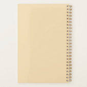 Elegante Clean Beige & Black Weekly Persoonlijk Planner (Achterkant)