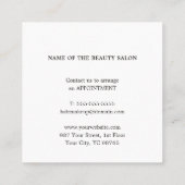 Elegante Clean Golden Heart Line Salon Kortingskaartje (Achterkant)