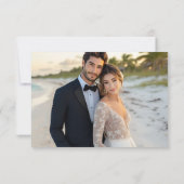 Elegante Coastal Meadow Chic Response Kaart (Achterkant)