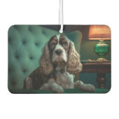 Elegante Cocker Spaniel Classic Portrait Design Luchtverfrisser (Voorkant)