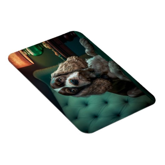 Elegante Cocker Spaniel Classic Portrait Design Magneet (Rechterzijde)