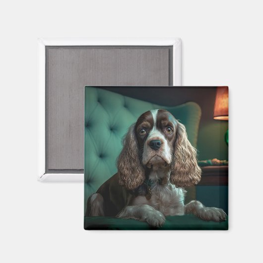 Elegante Cocker Spaniel Classic Portrait Design Magneet (Voorkant / Achterkant)