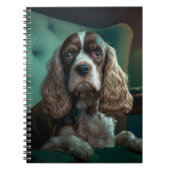 Elegante Cocker Spaniel Classic Portrait Design Notitieboek (Voorkant)
