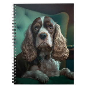 Elegante Cocker Spaniel Classic Portrait Design Notitieboek