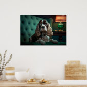 Elegante Cocker Spaniel Classic Portrait Design Poster (Keuken)