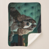 Elegante Cocker Spaniel Classic Portrait Design Sherpa Deken (Voorkant)