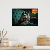Elegante Cocker Spaniel Klassiek Portretontwerp Poster (Keuken)