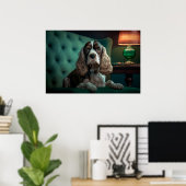 Elegante Cocker Spaniel Klassiek Portretontwerp Poster (Thuiskantoor)