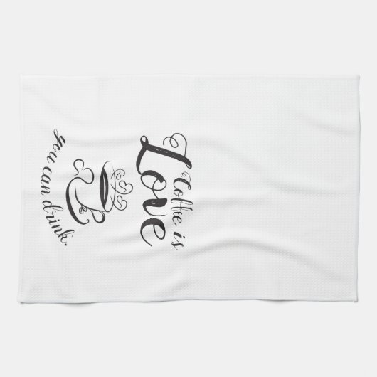 Elegante Coffee Kitchen Towel Theedoek (Horizontaal)
