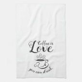 Elegante Coffee Kitchen Towel Theedoek (Verticaal)