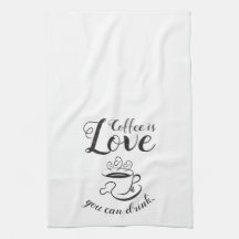 Elegante Coffee Kitchen Towel