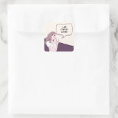 Elegante Coffee Lover Sticker | koffie is mijn lie (Tas)