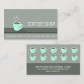 Elegante coffeeshop Loyalty Punch (Voorkant / Achterkant)