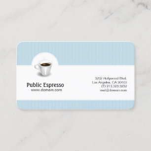 Elegante coffeeshop visitekaartje
