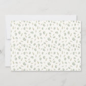 Elegante communie uitnodigen – Bloemenkrans & kelk Kaart (Achterkant)