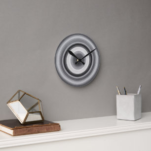 Elegante concentrische tinten wandklok