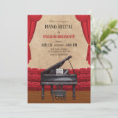 elegante concertpodium voor piano kaart (Staand voorkant)