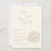Elegante concha de clam jachthaven pronto Moda Bab Kaart (Voorkant)