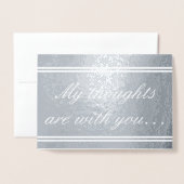 Elegante condoleances Kaart (Voorkant met envelop)