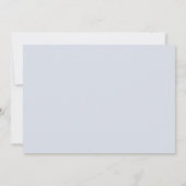 Elegante Coneflower Botanical Dusty Blue Wedding Kaart (Achterkant)