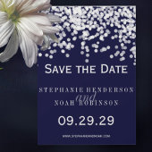 Elegante Confetti elke kleur marineblauw weelde Save The Date