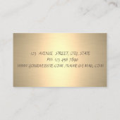 Elegante Confetti Maid Cleaning Glitter Gold Visitekaartje (Achterkant)