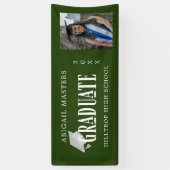elegante congraten afstuderen fotobanner spandoek (Verticaal)