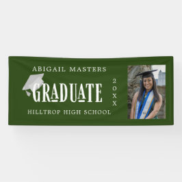 elegante congraten afstuderen fotobanner spandoek